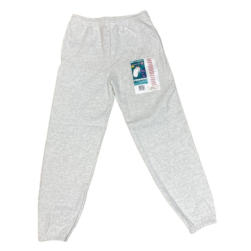 Vintage Munsingerwear Gray Sweatpants Mens Large Jogger Drawstring